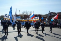 Председатель профкома ОАО "СМЗ"  Анатолий Емельянов и профактив