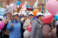 Работники здравоохранения участвуют в Первомайском шествии
