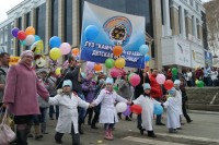 Колонна Камчатской краевой организации профсоюза работников здравоохранения