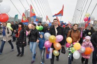 Под солнечными флагами профсоюза работников жизнеобеспечения