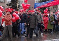 Колонна профсоюза работников оборонной промышленности