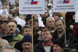 В Чехии прошла общенациональная акция протеста бюджетников