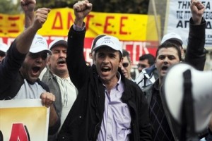 Афинский транспорт замер на 24 часа