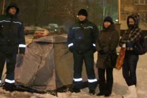 Палаточная голодовка предпрофкомов "Хейнекена"