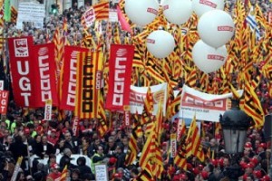 Испанцы против трудовой реформы