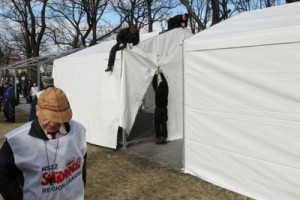 Палаточный городок "Солидарности" снова у стен парламента