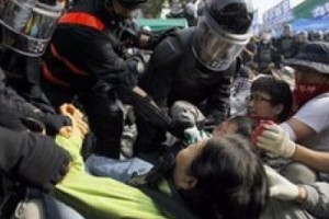 В Корее против забастовщиков вышли бойцы ОМОНа