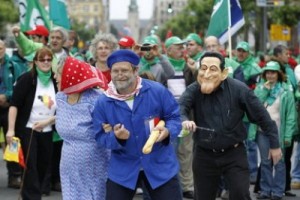 В Люксембурге прошли многотысячные протесты против режима строгой экономии
