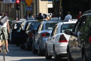 Протест варшавских таксистов