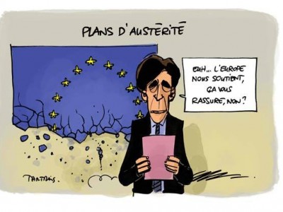 Французские профцентры объединятся, чтобы протестовать против "мер экономии"