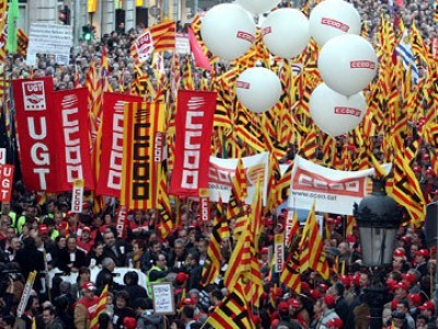 Испанцы против трудовой реформы