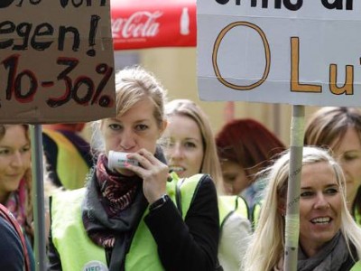 Lufthansa пошла на уступки бастующим