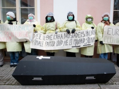 В Эстонии отложено подписание колгодовора с медработниками