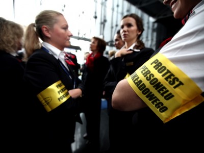 Протестует польский бортперсонал