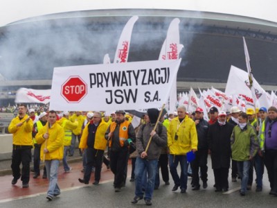 Польский профсоюз "Солидарность" вывел шахтеров на акцию протеста против акцизов на уголь