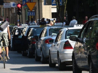Протест варшавских таксистов