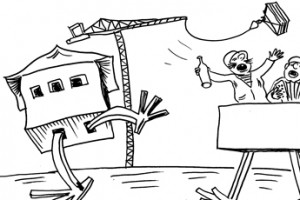 Избушка на монолитных ножках