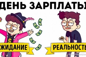 В день зарплаты