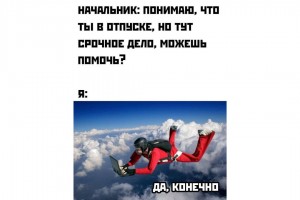 Срочное дело в отпуске