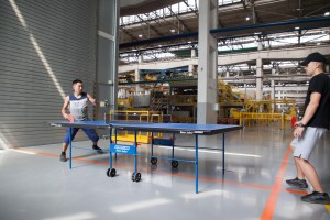 Иркутский авиазавод: настольный теннис без отрыва от производства