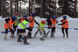 Турнир по брумболу прошел в НГДУ «Федоровскнефть»