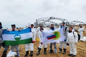 Профактив Кабардино-Балкарской организации профсоюза работников госучреждений принял участие в очистке берегов Анапы