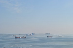 Все японские морские порты не работали из-за забастовки докеров