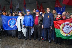 В Москве прошла Первомайская акция солидарности с жителями Курской области