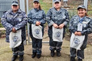 В Сочи женскую часть коллектива ведомственной охраны Минтранса России поздравили с 8 Марта