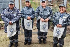 В Сочи женскую часть коллектива ведомственной охраны Минтранса России поздравили с 8 Марта