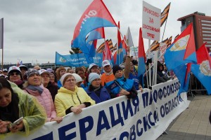 Свердловские профсоюзы провели первомайский митинг