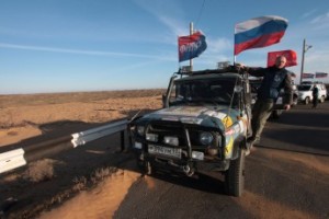 Участники профсоюзного автопробега посетили Астрахань