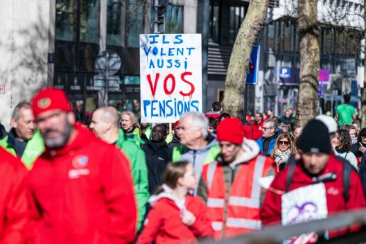 Бельгийцы протестуют против правительственных мер жесткой экономии