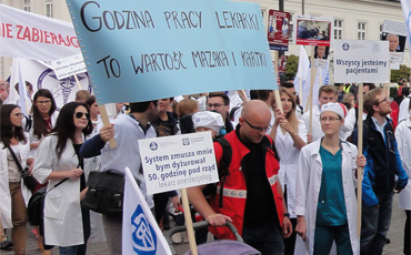 В Польше стартовала акция протеста врачей «Ставим на качество»