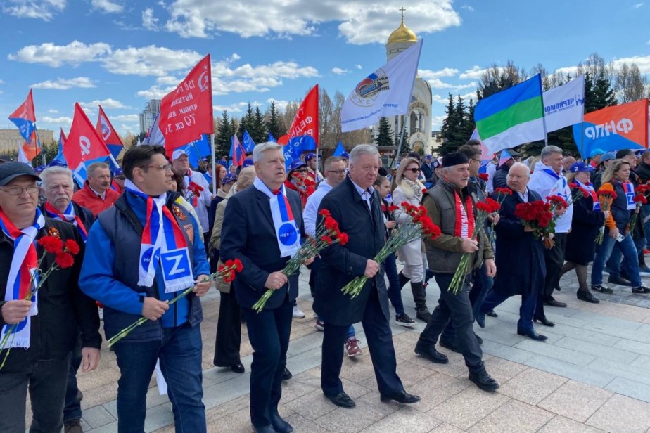 Глава ФНПР Михаил Шмаков принял участие в первомайских мероприятиях в Москве