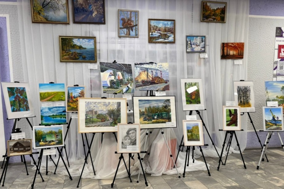 «Рисуем вместе»: марафон искусства объединил профессионалов и любителей на комбинате в Коряжме