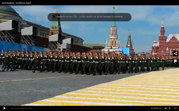 Видео с Парада 9 мая, снятое корреспондентом "Солидарности"