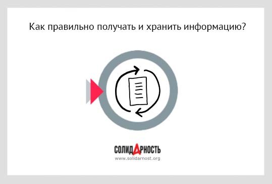 Как правильно получать и хранить информацию?