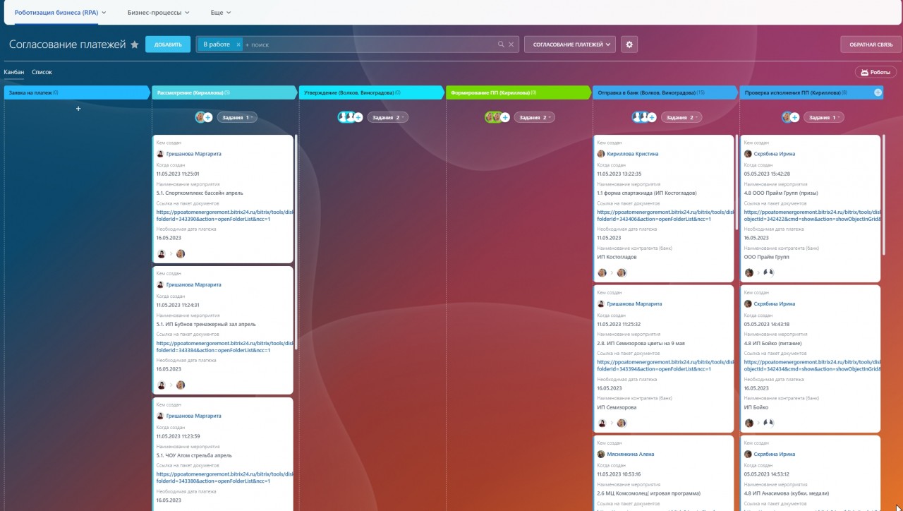 Цифровизация типовых управленческих процессов
